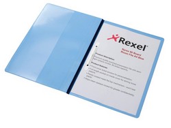 Rexel Nyrex B/R File 80 A4 Blu PK5 13035                    ront Full Pocket A4 Blue Ref 13035BU [Pack 5]
