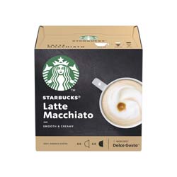 Sbuckswht Latte Macchto CAP12 Cap 3x129g                    f 12397696 Pack 36 (3x12 Capsule=18 Drinks)