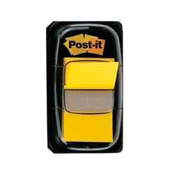 3M Post-It Index Tab 25mm Yellow With Dispenser 680-5