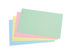 5 Star Rec Cards 203x127 Ass PK100                          Assorted [Pack 100]