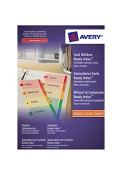 Avery Fsc Readyindex M/Clr 5Pt 01733501                     bs 200gsm A4 White Ref 01733501