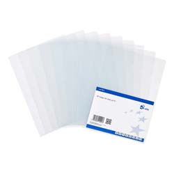 5 Star Elite pp Folder Clear PK10                           ning 135 Micron A4 Glass Clear [Pack 10]