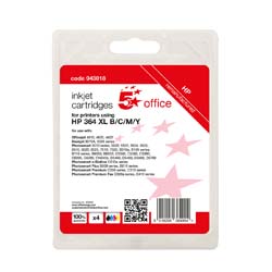 5Staroffice HP 364Xl Inkjetcart Bcmy PK4                    0pp [HP No.364XL N9J74AE Alternative][Pack 4]
